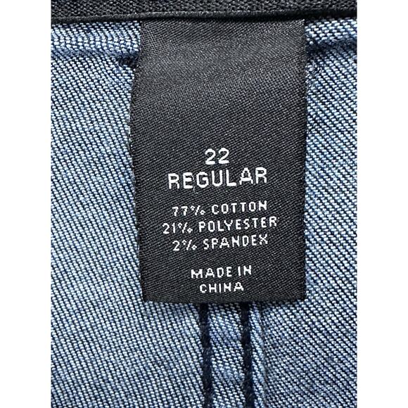 Lane Bryant Flare Dark Wash High Rise Jeans Size 22 Stretch 29” Inseam - Picture 7 of 16